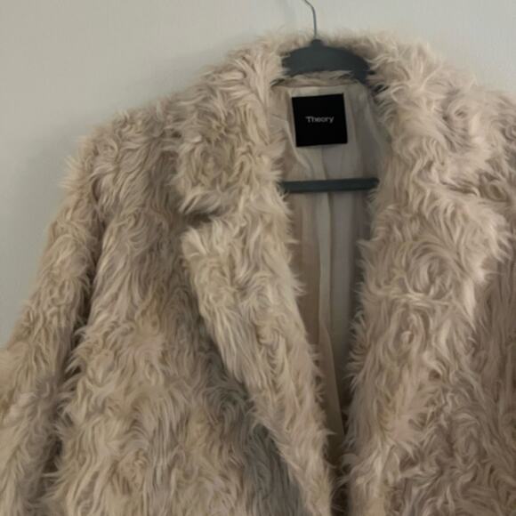 Theory Clairene Faux Fur Coat - Picture 4 of 9